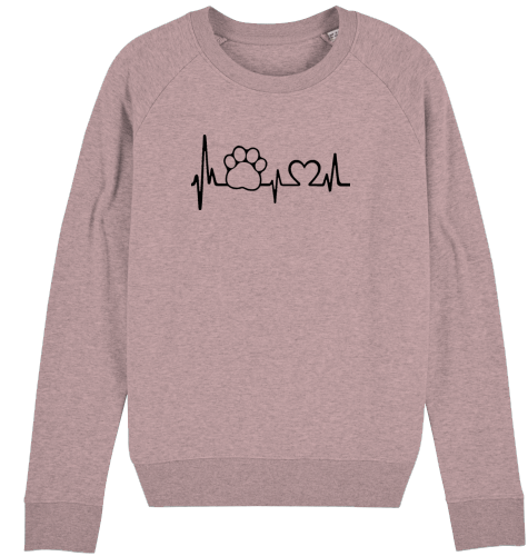 Organic Woman Sweatshirt „Heartbeat“