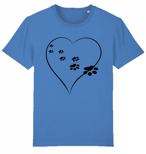 Organic T-Shirt „Hund durchs Herz“