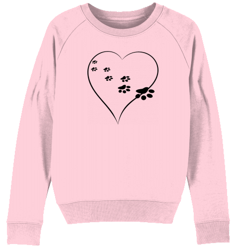 Organic Woman Sweatshirt „Hund durchs Herz“