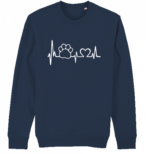 Organic Sweatshirt „Heartbeat“